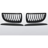 Grillen set | BMW 3-Serie E90 sedan / E91 touring 2005-2008 | mat zwart