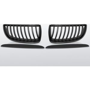 Grillen set | BMW 3-Serie E90 sedan / E91 touring 2005-2008 | mat zwart