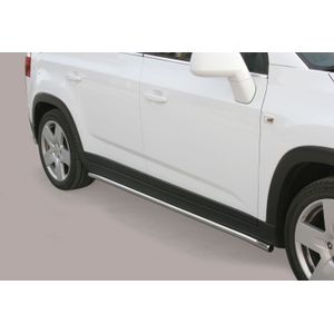 Side Bars | Chevrolet | Orlando 11-14 5d mpv. | RVS rvs zilver Side Protection