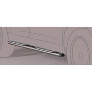 Side Bars | Mazda | BT50 D.C. 07-09 4d pic. | rvs zilver Design Side Protection RVS