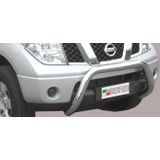Pushbar | Nissan | Navara 2005-2010 | D.C. / K.C. | rvs zilver Super Bar RVS CE-keur