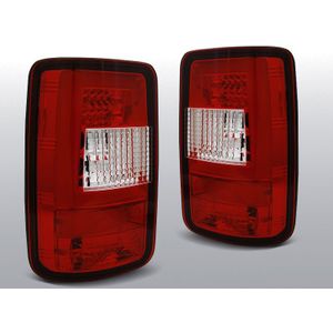 Achterlichten Volkswagen Caddy 2003-2014 | LED-BAR | rood / wit