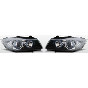 Koplampen Angel Eyes | BMW 3 Series E90 2005-2008 | zwart