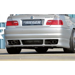 Rieger achterbumper | 3-Serie E46: 02.98-12.01 (tot Facelift) - Cabrio, Coupé, Lim. | Sport-Look | stuk ongespoten abs | Rieger Tuning