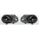 Koplampen LED DRL | Volkswagen Golf 4 | zwart