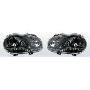 Koplampen LED DRL | Volkswagen Golf 4 | zwart