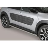 Side Bars | Citroen | C4 Cactus 14- 5d hat. | RVS zwart Side Protection