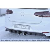 Rieger diffuser | VW Golf 7 VII R 2013-2017 | ABS | Dubbele uitlaat midden