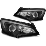 Koplampen | Opel | Astra 09-12 5d hat. / Astra 12-16 4d sed. / Astra Sports Tourer 10-12 5d sta. / Astra Sports Tourer 12-16 5d sta. | LED | REAL DRL | Tube Light zwart