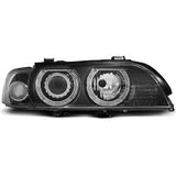 Koplampen | BMW | 5-serie 00-03 4d sed. E39 / 5-serie 95-00 4d sed. E39 / 5-serie touring 00-04 5d sta. E39 / 5-serie touring 97-00 5d sta. E39 | H7 / H7 | Angel Eyes zwart