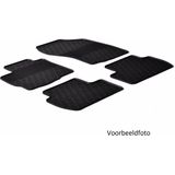 Rubber mattenset | Volvo S40/V50 2004-2011 (handgeschakeld)  T profiel 4-delig + montageclips) | Gledring