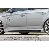 Rieger side skirt SG-Design | Mondeo (BA7): 03.07-09.10 (tot Facelift), 10.10-09.14 (vanaf Facelift) - Turnier, Sedan, Hatchback | l stuk carbonlook abs | Rieger Tuning