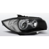 Koplampen Angel Eyes | BMW 1 Serie E87 / E81 2004-2007 | zwart