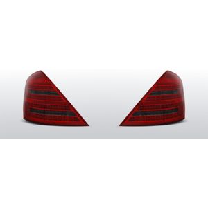 Achterlichten | Mercedes-Benz |  S-Klasse W221 2005-2009 | LED | Dynamic Turn Signal | rood / smoke