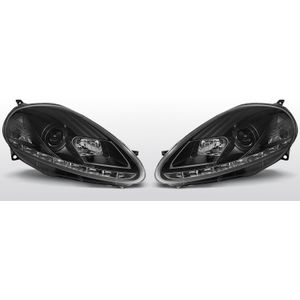 Koplampen Devil Eyes | Fiat Grande Punto 2008-2009 | zwart