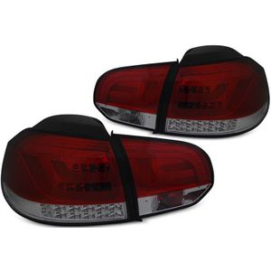 Achterlichten | Volkswagen | Golf 08-12 3d hat. / Golf 08-12 5d hat. | LED BAR | rood en smoke