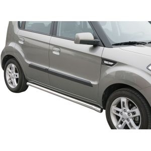 Side Bars | Kia | Soul 09-12 5d hat. / Soul 12-13 5d hat. | RVS rvs zilver Side Protection