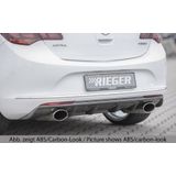 Rieger diffuser | Astra J: 10.12- (vanaf Facelift) - 5-drs., Hatchback | stuk glanzend abs | Rieger Tuning