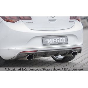 Rieger diffuser | Astra J: 10.12- (vanaf Facelift) - 5-drs., Hatchback | stuk glanzend abs | Rieger Tuning