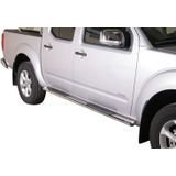 Side Bars | Nissan | Navara Double Cab 10-17 4d pic. | rvs zilver Oval Grand Pedana RVS