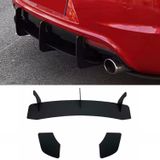 Diffuser Splitter | Volkswagen | Scirocco 08-13 3d cou. / Scirocco 14-17 3d cou. | R-Line | glanzend zwart