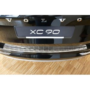 Achterbumperbeschermer | Volvo | XC90 14- 5d suv. | RVS zwart