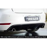 Rieger diffuser | Golf 6 GTI - 3-drs., 5-drs., Cabrio | stuk ongespoten abs | Rieger Tuning