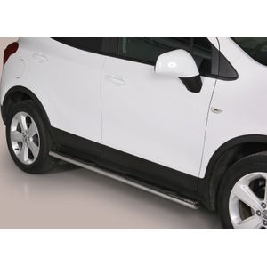 Side Bars | Opel | Mokka 12-16 5d suv. / Mokka X 16- 5d suv. | rvs zilver Oval Grand Pedana RVS