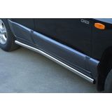 Side Bars | Hyundai | Santa Fe 00-04 5d suv. | RVS rvs zilver Side Protection