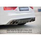 Rieger diffuser | A5 (B8/B81): 10.11- (vanaf Facelift) - Coupé, Cabrio | stuk carbonlook abs | Rieger Tuning