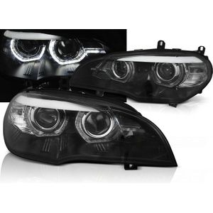 Koplampen | BMW | X5 07-10 5d suv. E70 / X5 10-13 5d suv. E70 LCI | OEM XENON | 3D LED Angel Eyes | REAL DRL | LED Projector | zonder AFS