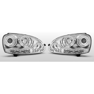 Koplampen Angel Eyes | Volkswagen Golf 5 2003-2008 | chroom