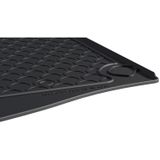 Rubber kofferbakmat | Ford | Focus 11-14 5d hat. / Focus 14-18 5d hat. | met klein reservewiel | zwart | Gledring