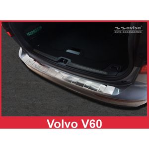 Achterbumperbeschermer | Volvo | V60 18- 5d sta. | RVS rvs zilver Zijdeglans