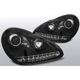 Koplampen Devil Eyes | Xenon | Porsche Cayenne 2002-2006 | zwart