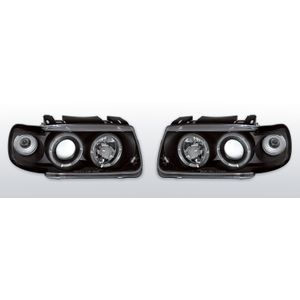 Koplampen Angel Eyes | Volkswagen Polo 6N | zwart