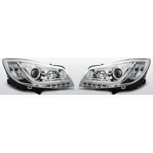 Koplampen Tube Light Real DRL | Opel Insignia 2008-2012 | chroom