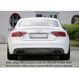 Rieger diffuser | A5 S5 (B8/B81): 10.11- (vanaf Facelift) - Coupé, Cabrio | stuk ongespoten abs | Rieger Tuning