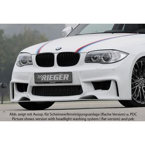 Rieger voorbumper | 1er E82, E88 (182 / 1C): 10.07- - Coupé, Cabrio  1er E87 (187 / 1K2/1K4): 09.04-08.11 - 4-drs., Lim.  1er E81 (187/1K2/1K4): 09.04-08.11 - 2-drs., Lim. | stuk ongespoten abs | Rieger Tuning