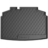 Rubber kofferbakmat | Skoda | Fabia 21- 5d hat. | lage laadvloer | zwart | Gledring