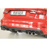 Diffuser | Audi | A3 Sedan (8V) / A3 Cabrio (8V) 2016- | S-Line | ddr | ongespoten | ABS | Rieger Tuning