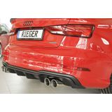 Diffuser | Audi | A3 Sedan (8V) / A3 Cabrio (8V) 2016- | S-Line | ddr | ongespoten | ABS | Rieger Tuning