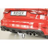 Diffuser | Audi | A3 Sedan (8V) / A3 Cabrio (8V) 2016- | S-Line | ddr | ongespoten | ABS | Rieger Tuning