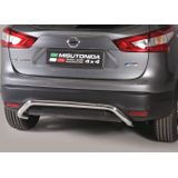 Rear Bar | Nissan | Qashqai 14-17 5d suv. | RVS rvs zilver Rear Bar