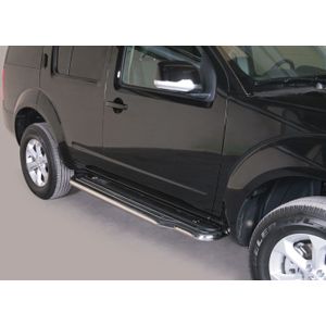 Side Bars | Nissan | Pathfinder 10-14 5d suv. | rvs zilver Pedana RVS