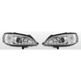 Koplampen LED DRL | Opel Astra G | chroom