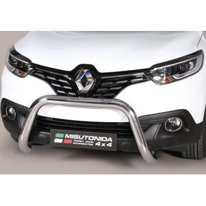 Pushbar | Renault | Kadjar 15- 5d mpv. | rvs zilver Super Bar RVS CE-keur