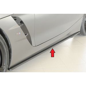 Side skirt aanzetstuk | BMW | Z4 Roadster 2019-, 2d cabriolet G29 | M-Pakket |  stuk | links | ongespoten | abs | Rieger Tuning