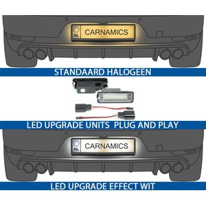 Kentekenverlichting LED | 18 LED / unit | Volkswagen | Skoda en Seat modellen | Golf 4 5 6 7 | Passat | Polo | Scirocco Leon
