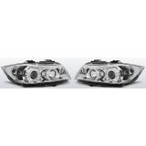 Koplampen Angel Eyes LED | BMW 3-serie E90 E91 2005-2008 | chroom